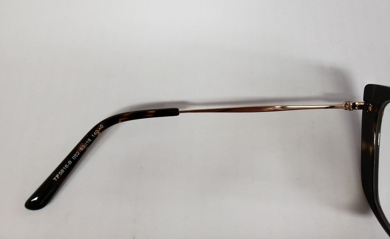 New Tom Ford TF 5816-B 052 Gold Havana Brown Eyeglasses Frame DA14a/27