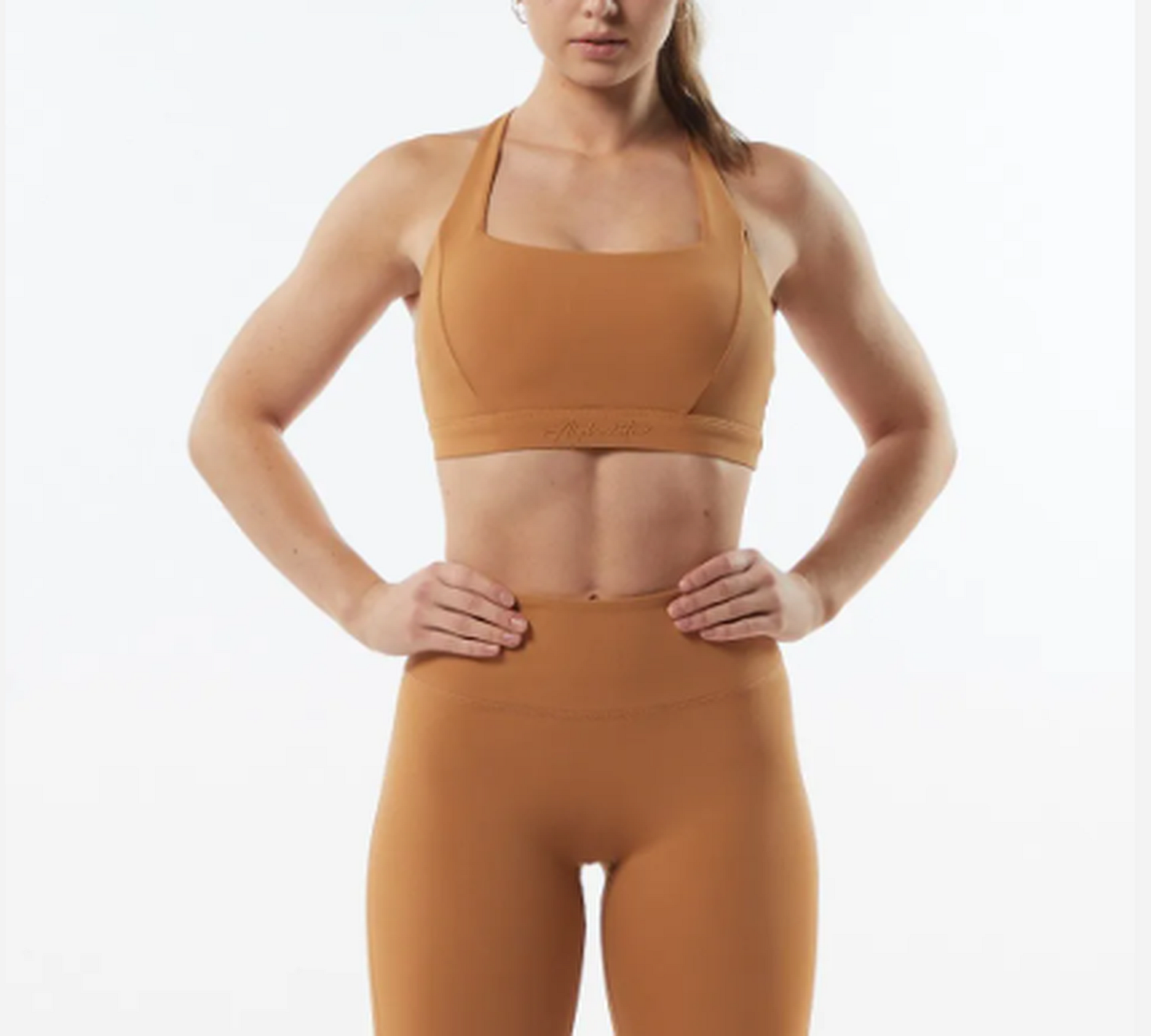 NEW Alphalete Women's Pulse Kinetic Bra - Chestnut Size XS (279022) G4a/20