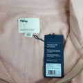 NEW Tilley Women casual half zipper soft pullower Size L organic cotton RG17/225