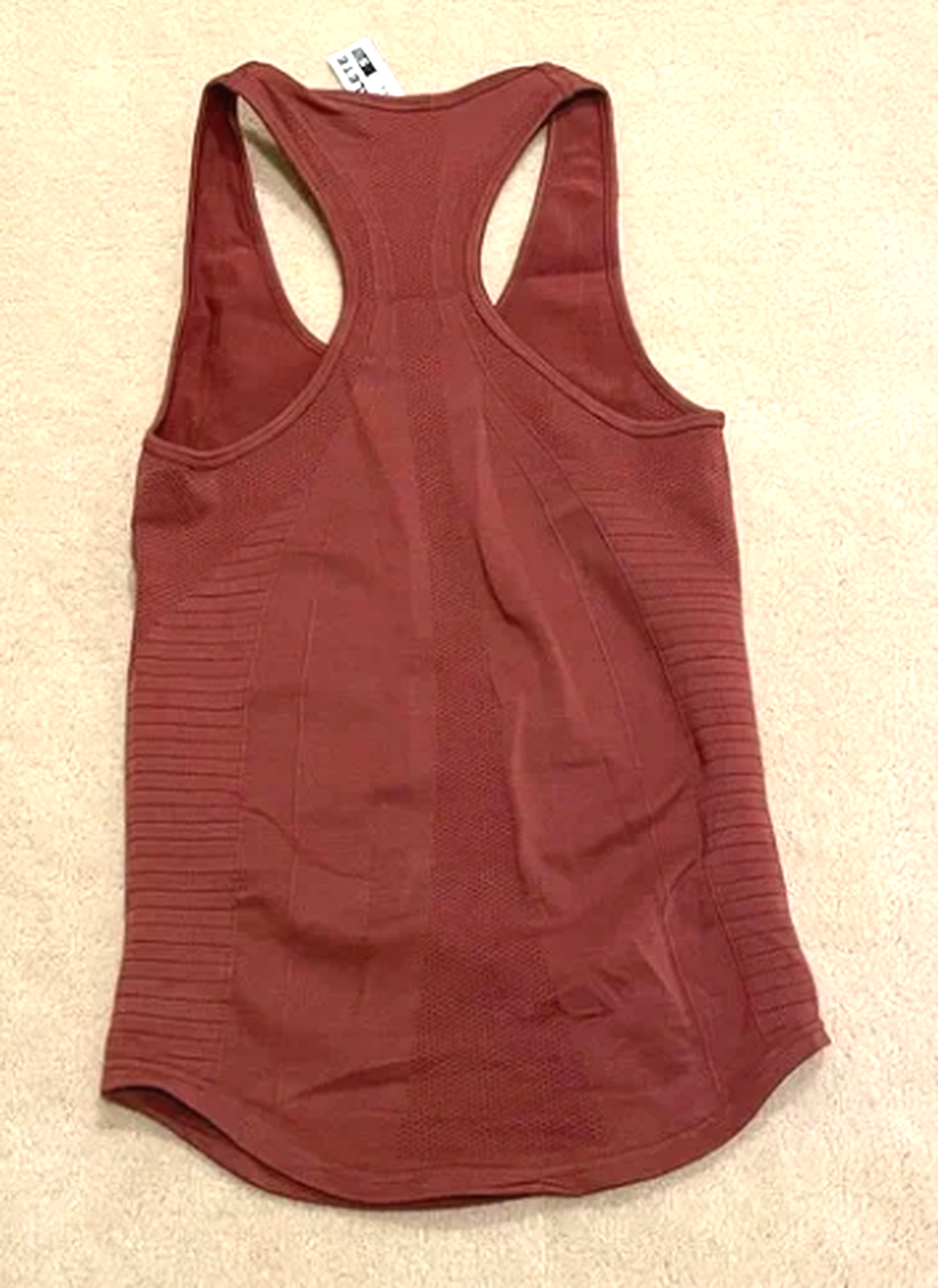 NEW Alphalete Women's Ozone Racer Tank Gingerbread Size XL G10a/21
