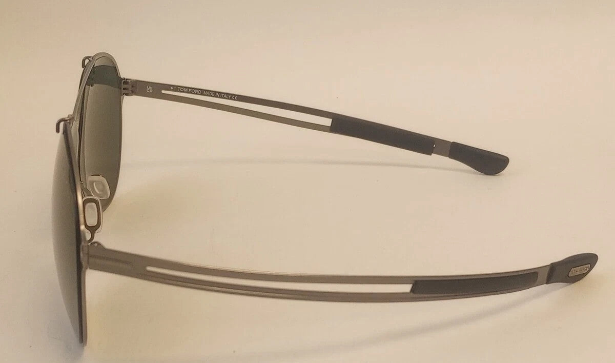 NEW Sunglasses Tom Ford TF0828 Rocco 12V Shiny Dark Ruthenium 62-12-145 CH294