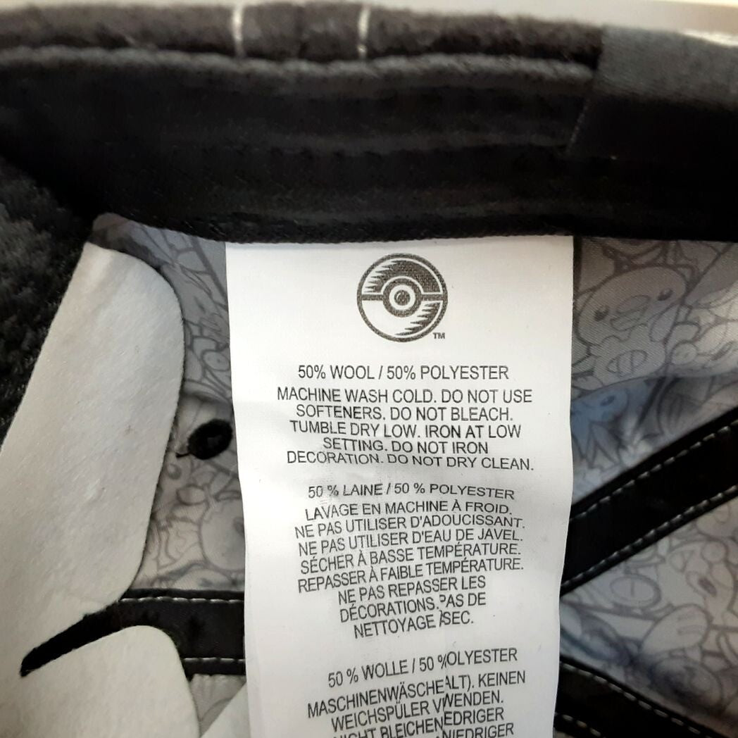 Pokemon Center Coal Adjustable Unisex Black with Pikachu Baseball Cap  RA9/222