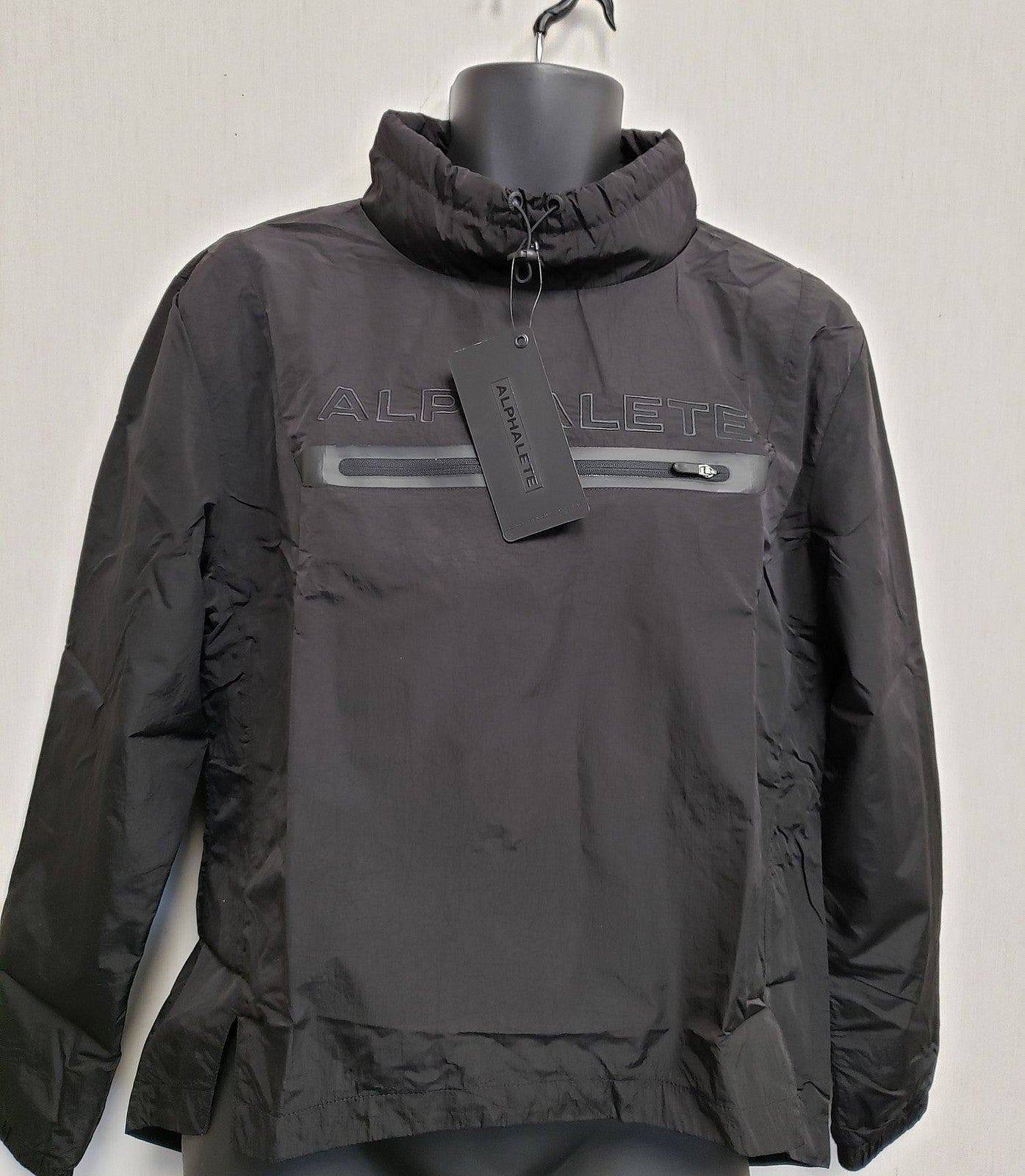 NEW ALPHALETE Women's Endure Pullover Jacket Black (263055) Size S DA11a/23