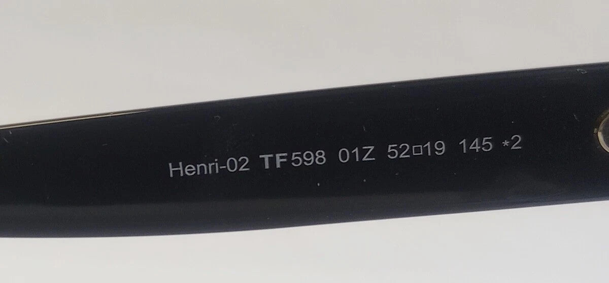 Tom Ford TF0598 Henri-02 Sunglasses Shiny Black w/Violet Mirror ITALY CH76