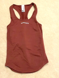 NEW Alphalete Women's Ozone Racer Tank Gingerbread Size XL G10a/22