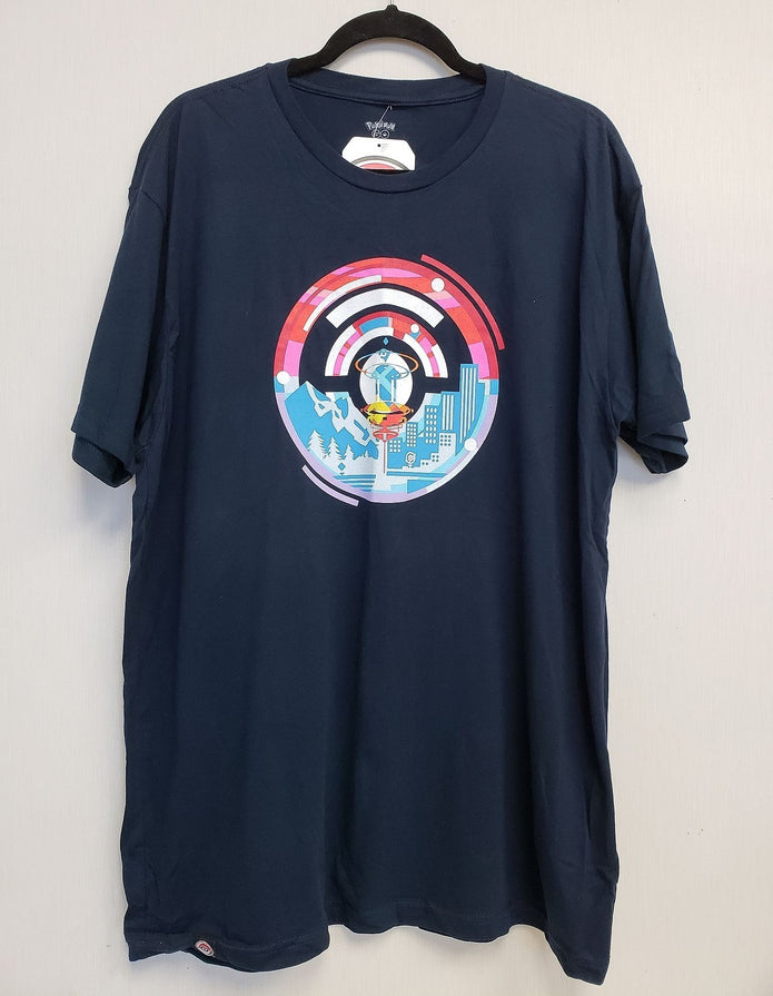 NEW Pokemon GO Fest 2021 Navy Relaxed Fit Crew Neck T-Shirt Size M G23A/22