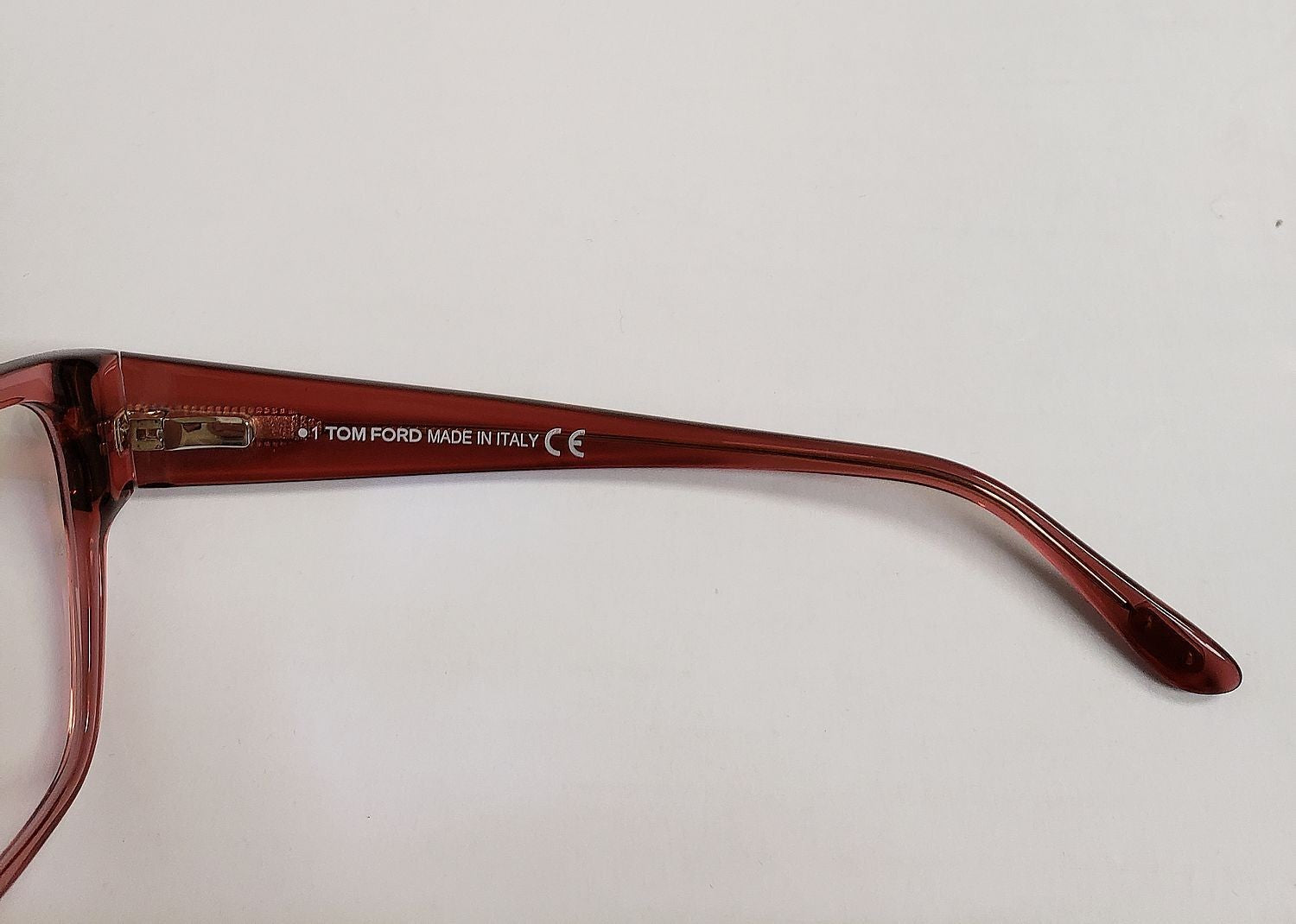 NEW TOM FORD TF 5745-B 072 TRANSPARENT PINK AUTHENTIC EYEGLASSES FRAMES G18A/25