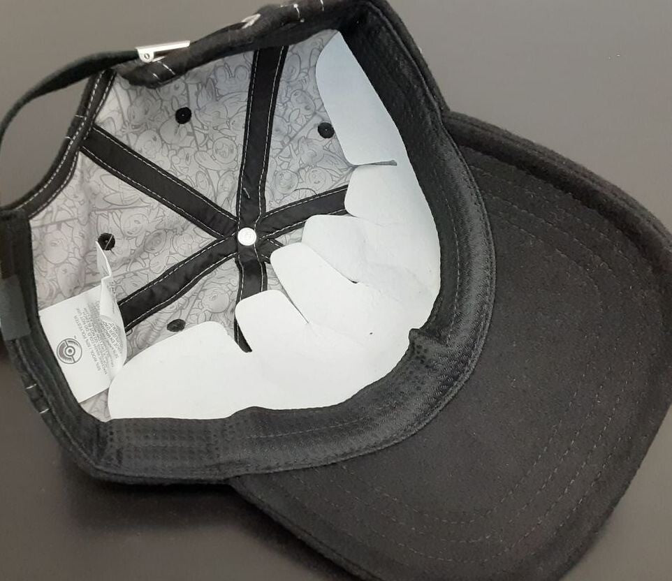 Pokemon Center Coal Adjustable Unisex Black with Pikachu Baseball Cap  RA9/220