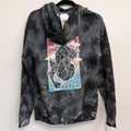 Gyarados Pokemon Take Flight Black Gray Tie-Dye Pullover Hoodie M Adult RG16/221