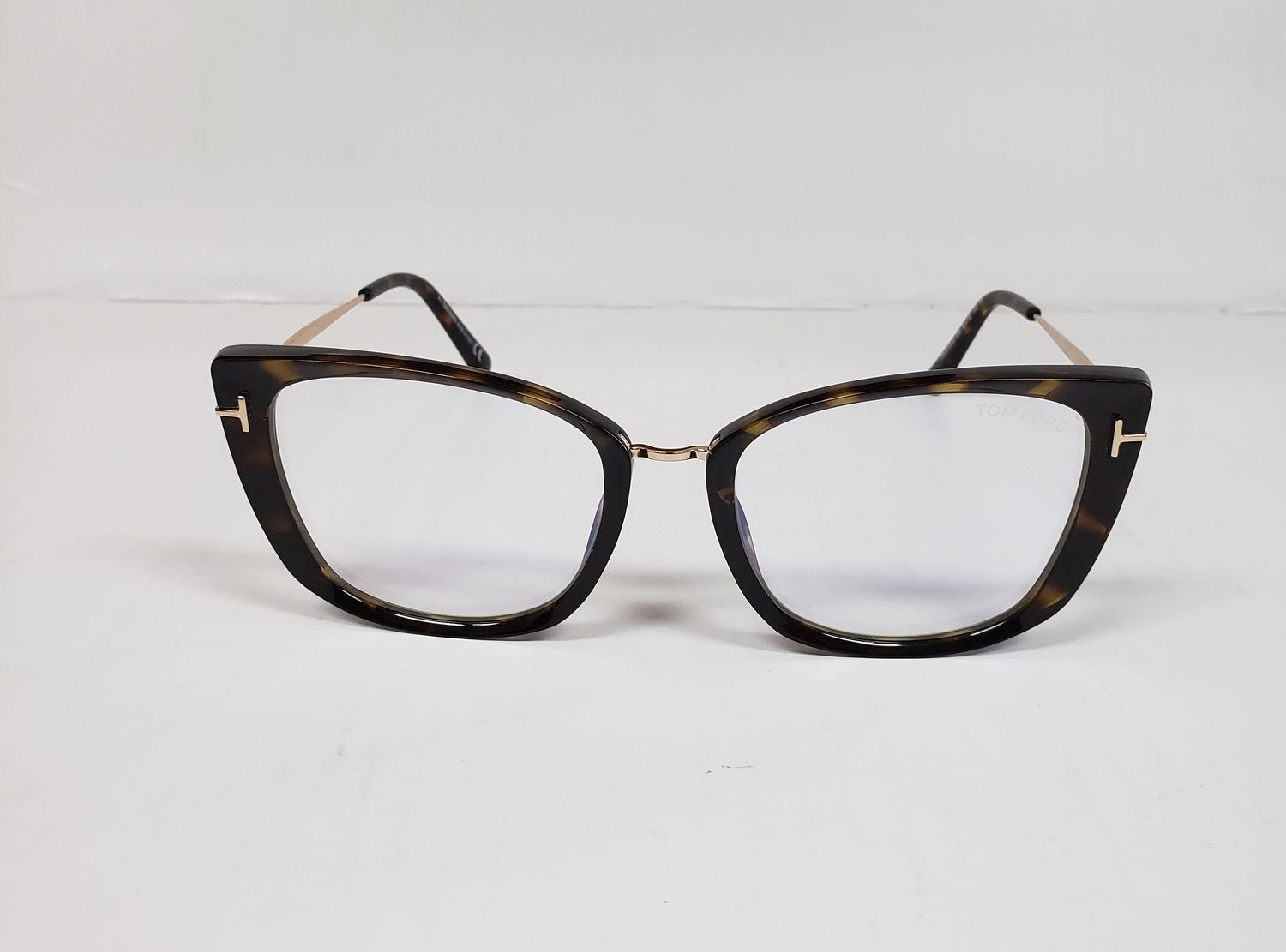 New Tom Ford TF 5816-B 052 Gold Havana Brown Eyeglasses Frame DA14a/23