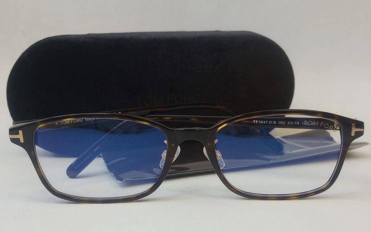 TOM FORD TF5647-D-B 53-18-140 OPTICAL FRAME EYEGLASSES Blue-Light Block /CH141