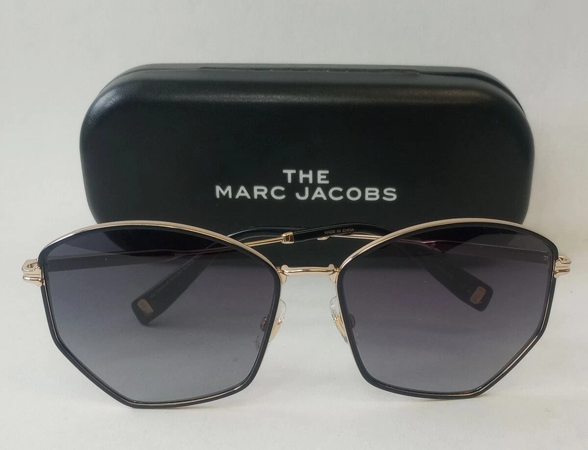 NEW MARC JACOBS MJ 1042S Gray Geometric Gradient Sunglasses 57-15-140/CH70