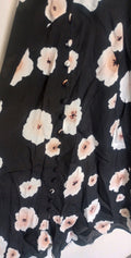 BNWT Club Monaco Zameeka Floral Print Silk Midi Dress  00 /N5/126