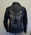 VICTORY CLASSIC WOMEN'S MOTORCYCLE POLARIS  JACKET LEATHER   NEW /Size - L1
