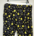 Pokemon Pikachu & Teddiursa Black & Yellow Lounge Pants 2XL Women RA3/222