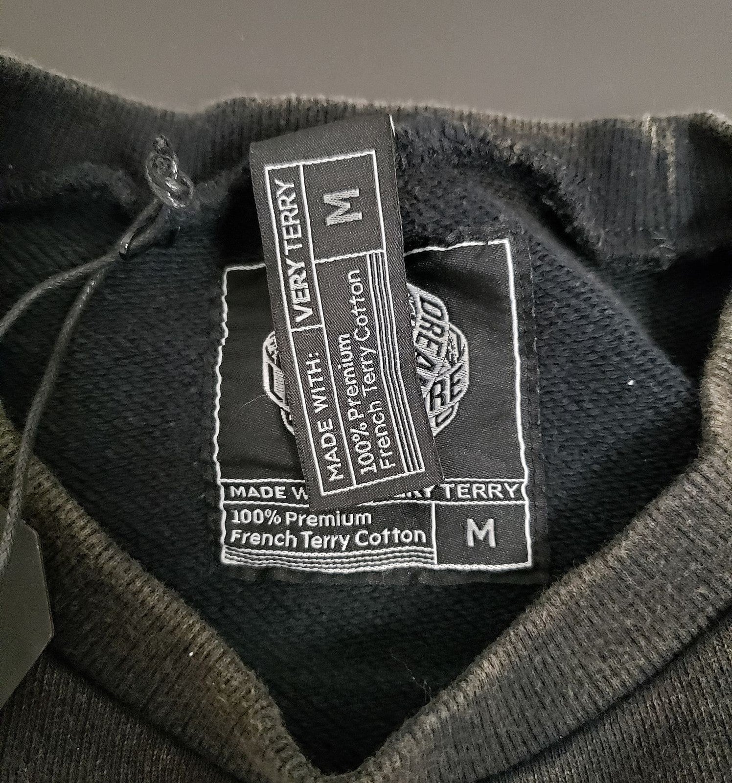 NEW Alphalete Women's Terry Oversize Crop Pullover Onyx (260778) Size M DA8a/23