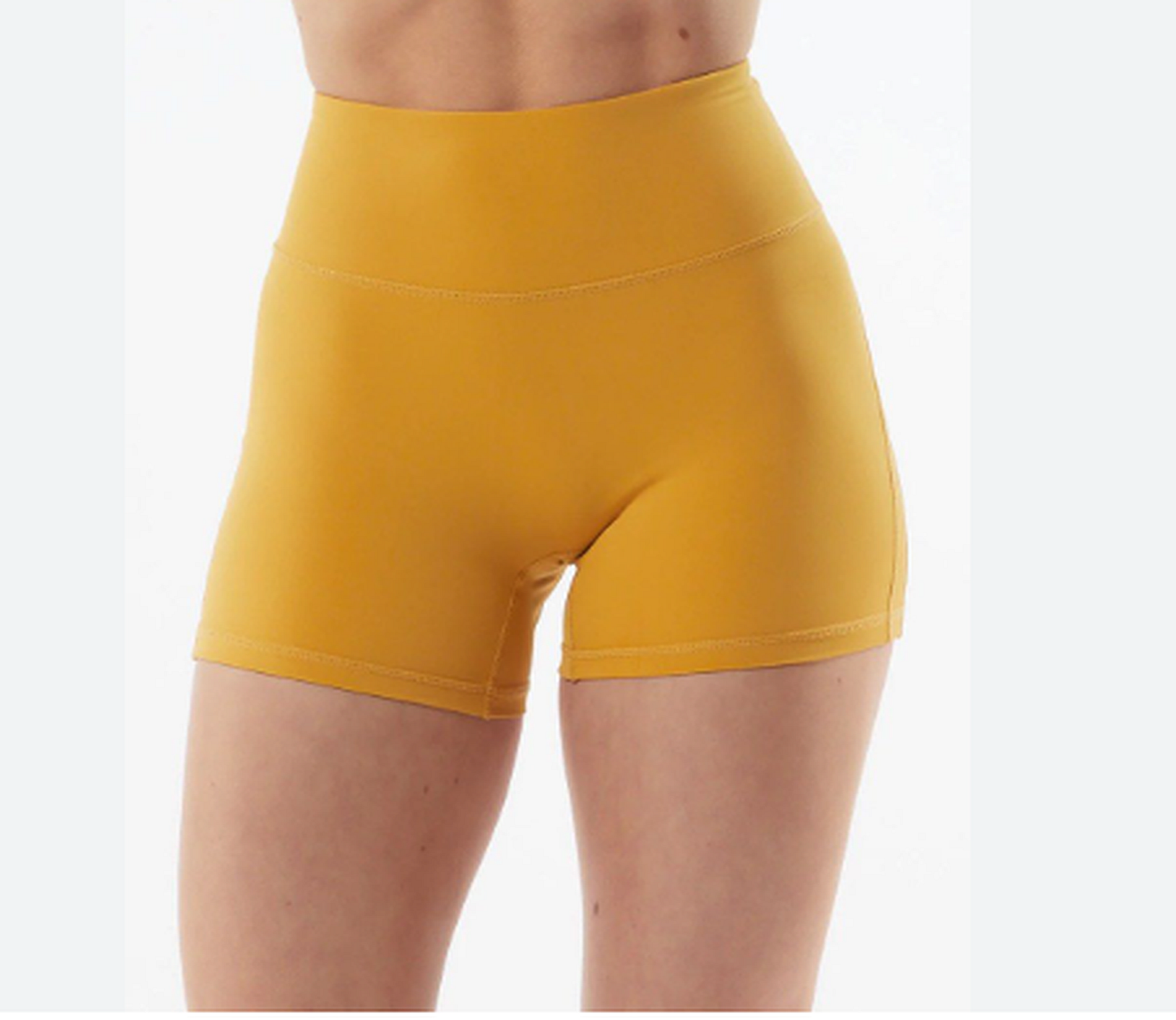 NEW Alphalete Womens Pulse Surge Short - Exotic Yellow (277585) Size XS G17a/20