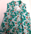 New Pokemon Center Tropical Magikarp Light Blue Sleeveless XS women Shirt RG1/220