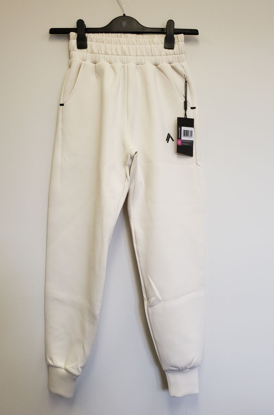 NEW Alphalete Women’s ELMTS Relaxed Cuffed Jogger Pants Cream Size XS DAa130