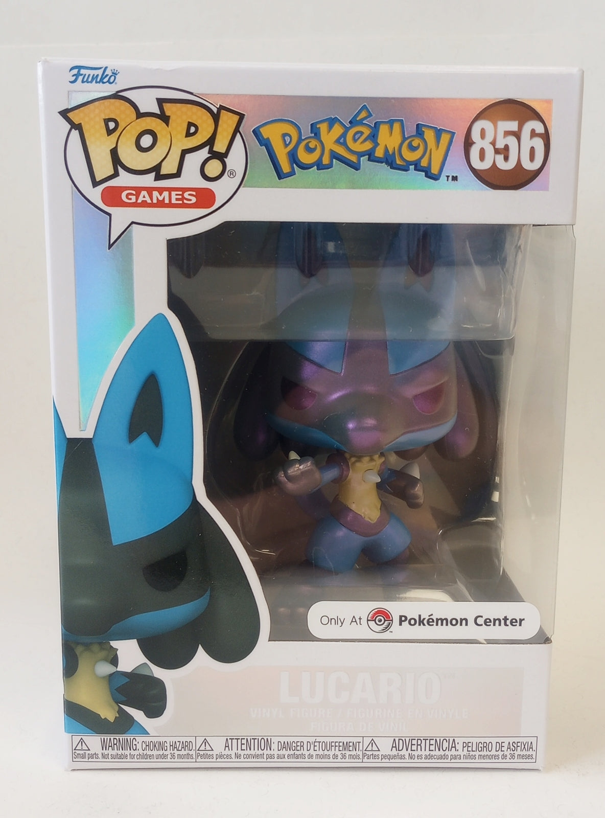 Pokemon: Lucario (Pokemon Center Exclusive) - Pop! Vinyl (POP!) #856 /CH33/121