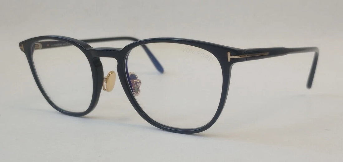 TOM FORD TF5700-B 52-20-145 OPTICAL FRAME EYEGLASSES ITALY BLACK CH90