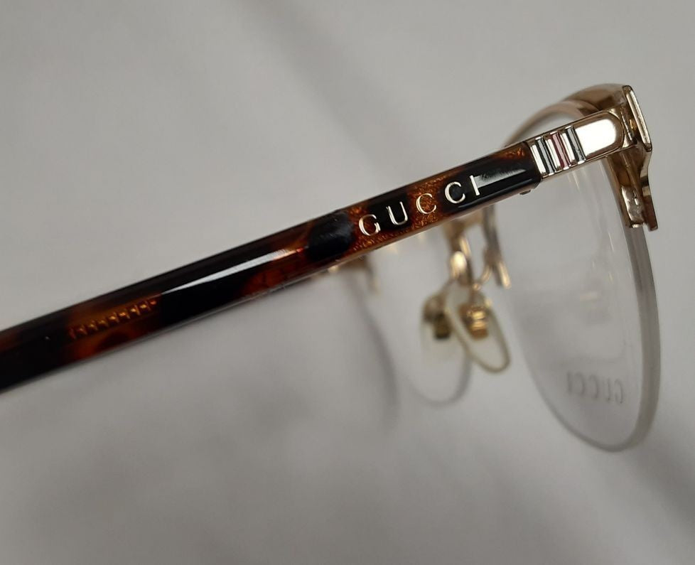 AUTHENTIC Gucci GG0020O 002 Women Eyewear Optical demo Lenses 49-21 Italy BB15