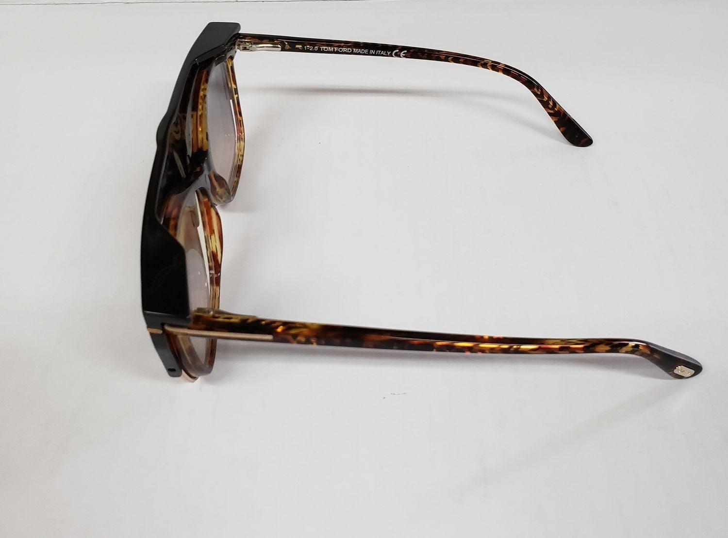 New Tom Ford TF 5690-B 056 Tortoise Clip-on Eyeglasses Frame DA13a/27