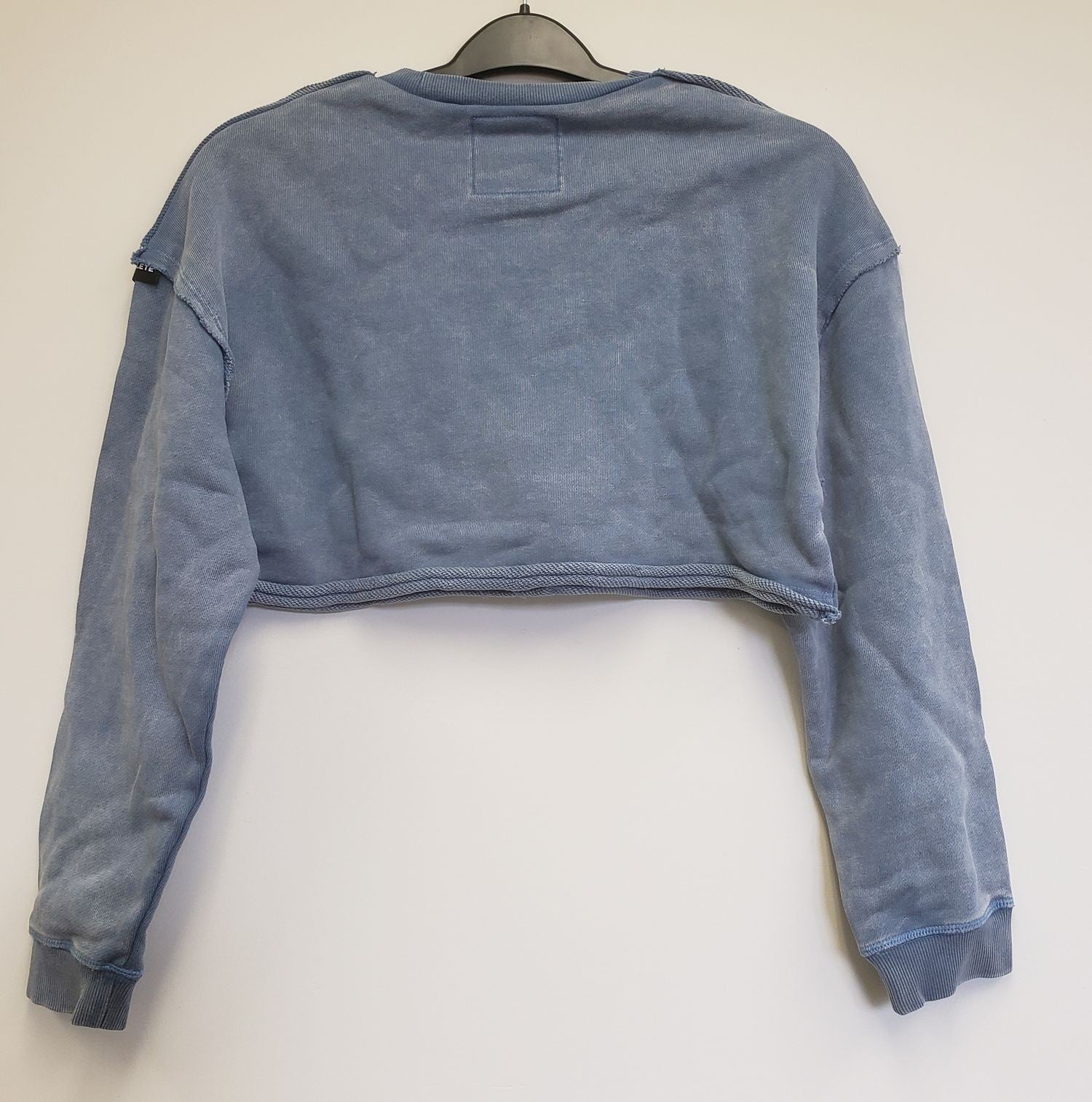 NEW Alphalete Women's Terry Oversize Crop Pullover- Blue size S G30a/22