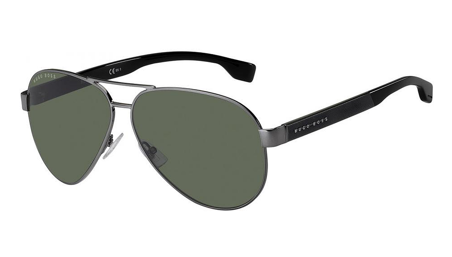 NEW Hugo Boss 1241/S KJ1QT Black Dark Ruthenium Sunglasses G5A/20