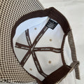 NEW Prive Alliance BUBBLE CAP Houndstooth Brown Adjustable Unisex RA6/223