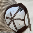 NEW Prive Alliance BUBBLE CAP Houndstooth Brown Adjustable Unisex RA6/223