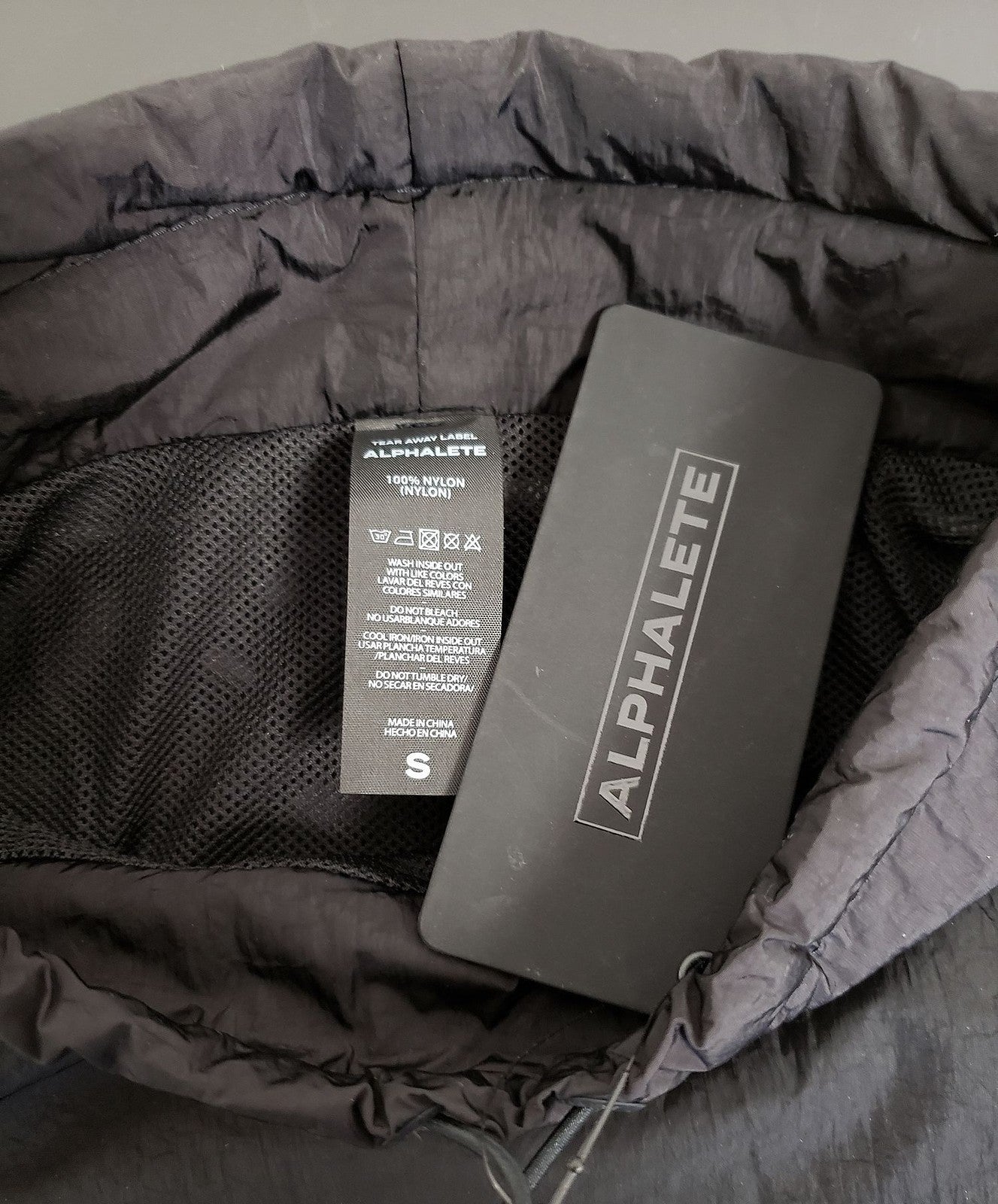 NEW ALPHALETE Women's Endure Pullover Jacket Black (263055) Size S DA11a/26