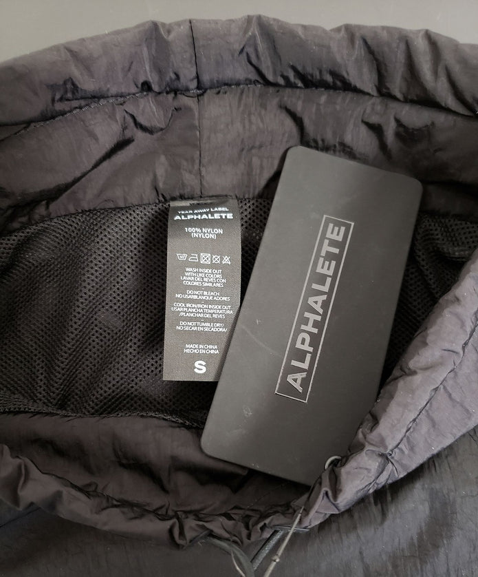 NEW ALPHALETE Women's Endure Pullover Jacket Black (263055) Size S DA11a/26