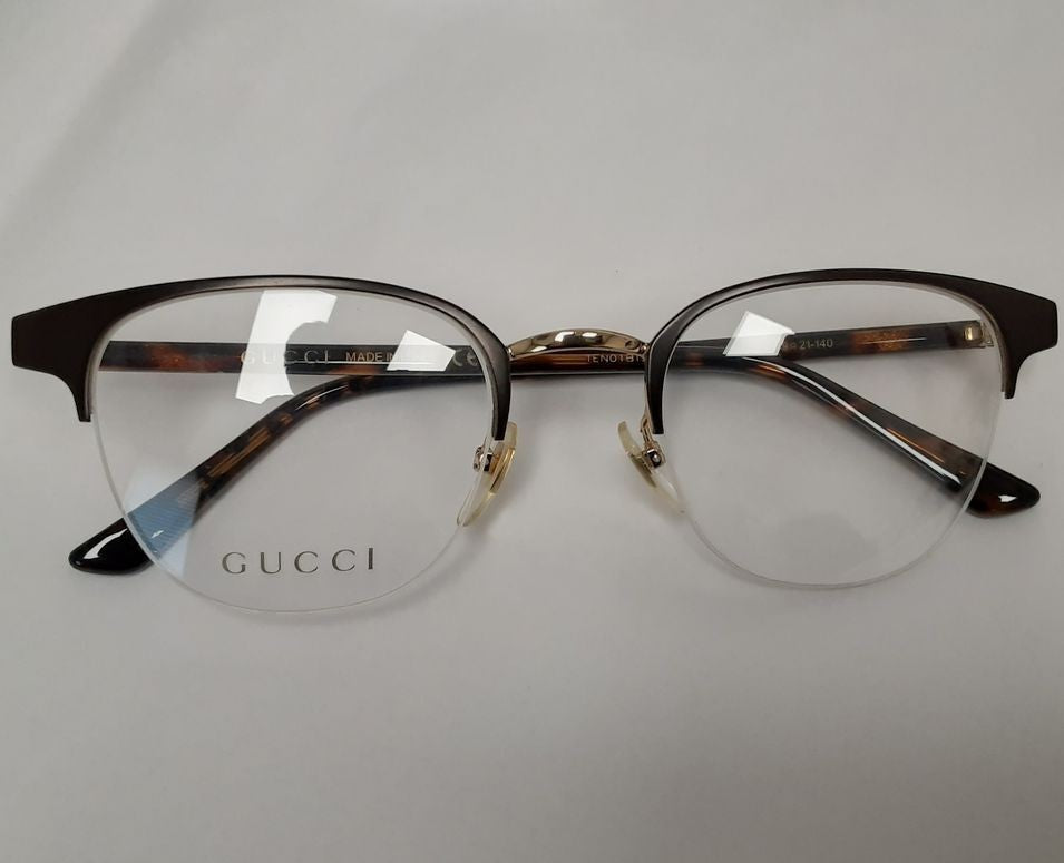 AUTHENTIC Gucci GG0020O 002 Women Eyewear Optical demo Lenses 49-21 Italy BB17