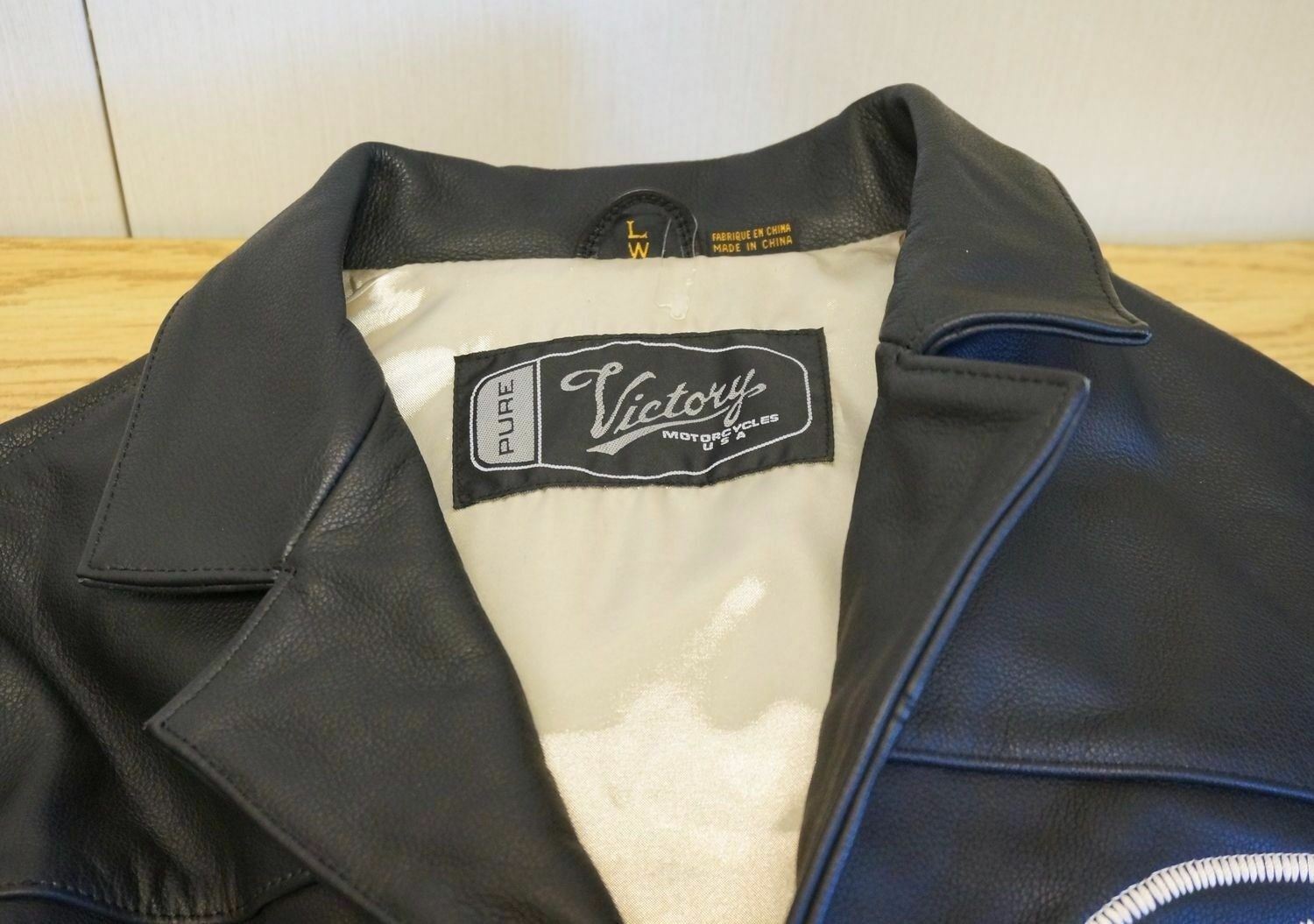 VICTORY CLASSIC WOMEN'S MOTORCYCLE POLARIS  JACKET LEATHER   NEW /Size - L4