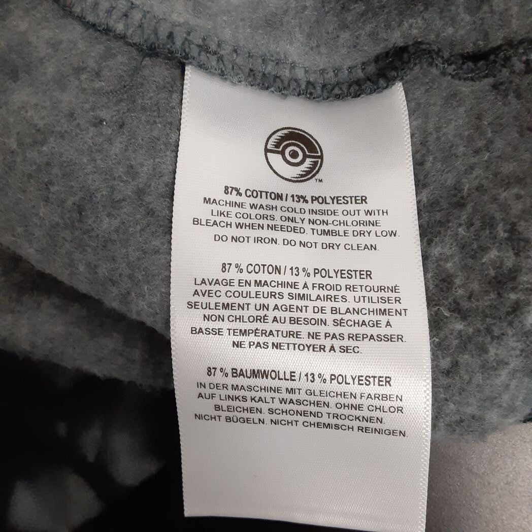 Gyarados Pokemon Take Flight Black Gray Tie-Dye Pullover Hoodie M Adult RG16/224