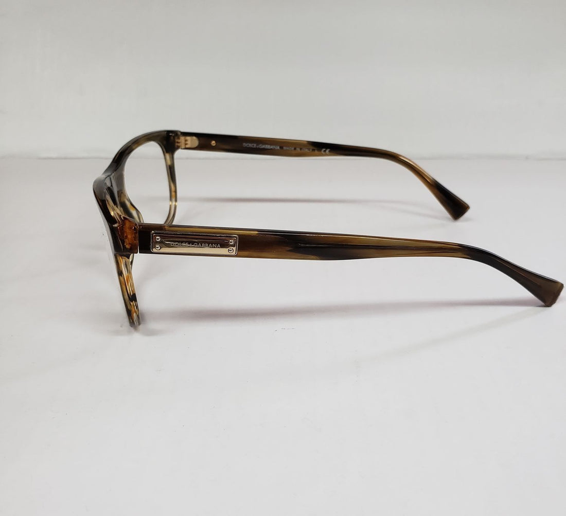 Dolce Gabbana DG 3257 3063 Crystal Striped Brown 54/19/145 Eyeglasses G8A/20