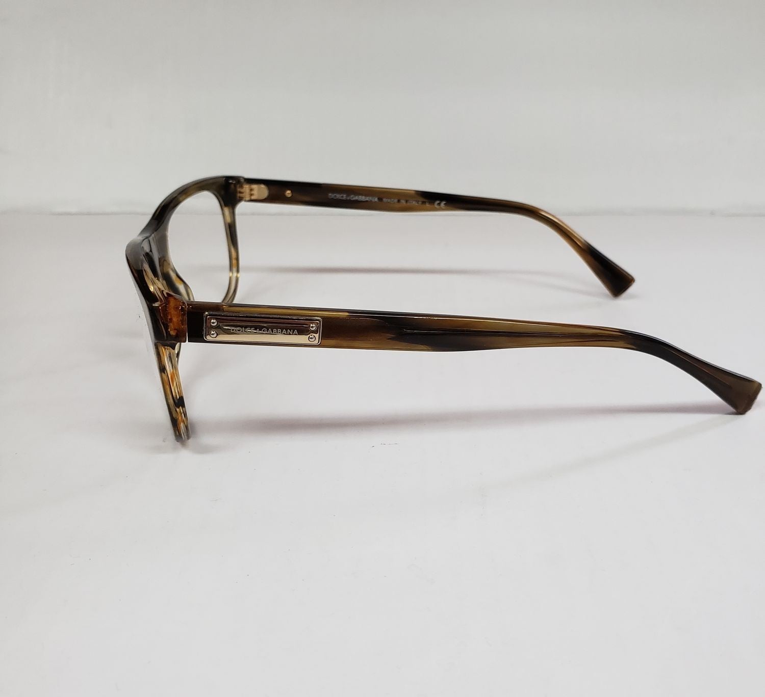 Dolce Gabbana DG 3257 3063 Crystal Striped Brown 54/19/145 Eyeglasses G8A/21