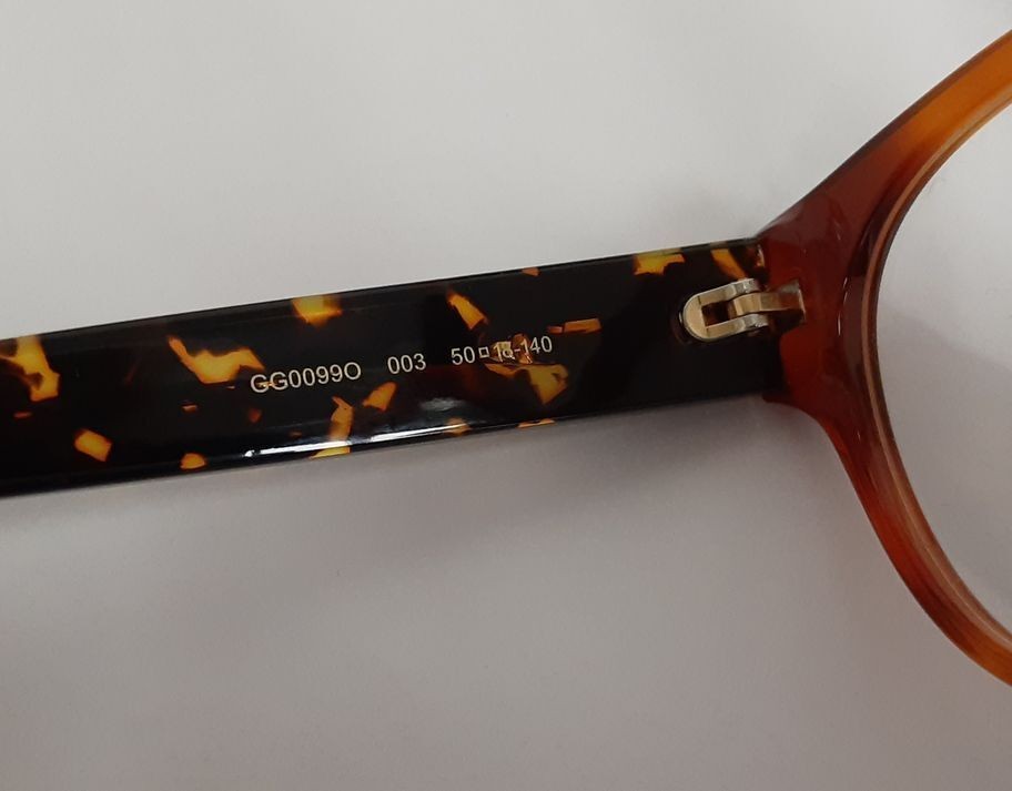 AUTHENTIC Gucci GG0099O 003 Havana Women Eyewear Optical 50-18 Italy / G147