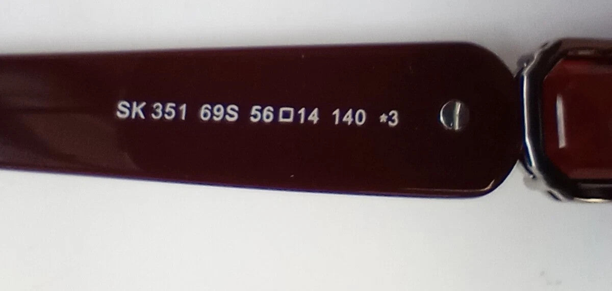 NEW Swarovski SK351 69S Burgundy Women Sunglasses 56-14-140 /CH77
