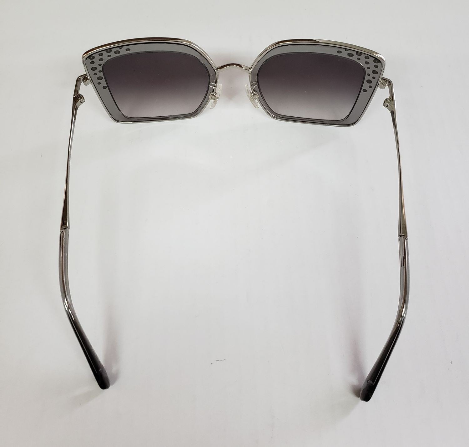 SWAROVSKI SK 324H 20B Silver Metal Gradient Grey Brown Lens Sunglasses G10a/24