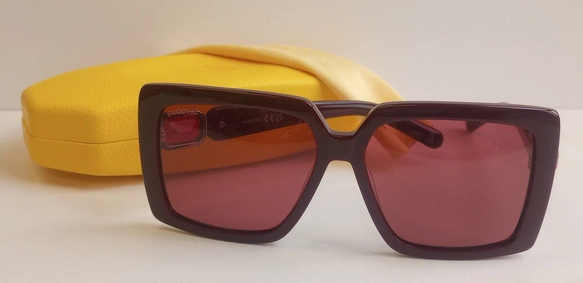 NEW Swarovski SK351 69S Burgundy Women Sunglasses 56-14-140 /CH71