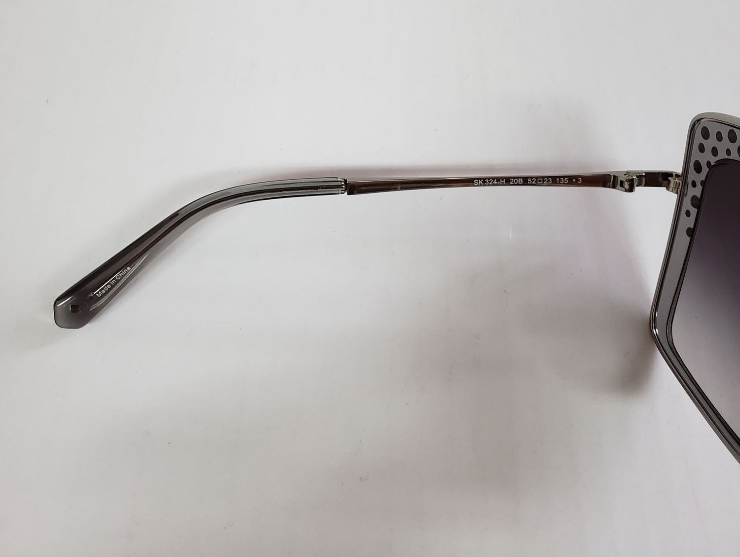 SWAROVSKI SK 324H 20B Silver Metal Gradient Grey Brown Lens Sunglasses G10a/26