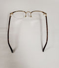 New GUCCI GG0020O 002 Brown/Gold Unisex Round Half Rim Eyeglasses FRAMES G10A/23