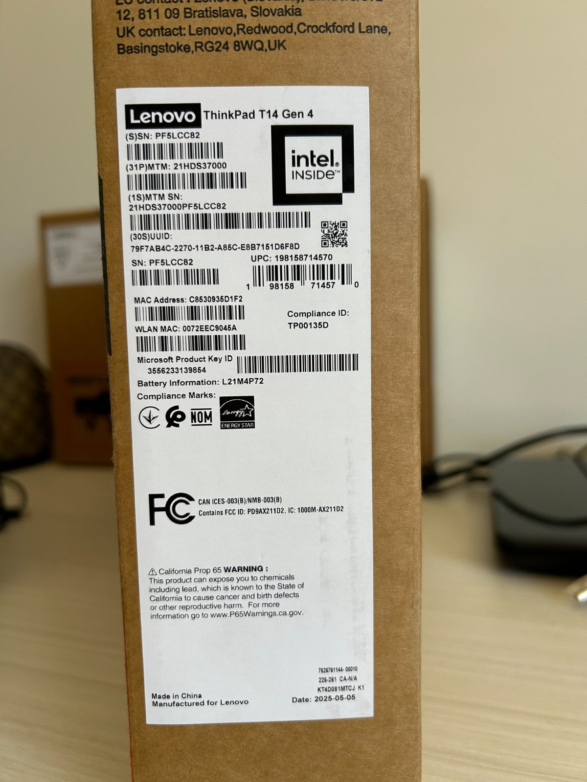 Lenovo ThinkPad T14 Gen 4 14 IPS i5-1345U 4.70GHz Touchscreen 16GB RAM 512GB SSD0