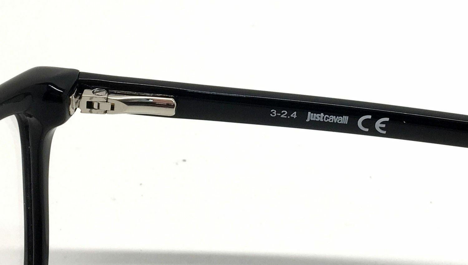 Just Cavalli JC616 001 Women Eyewear Optical Frame DEMO Lenses Black NEW BB85