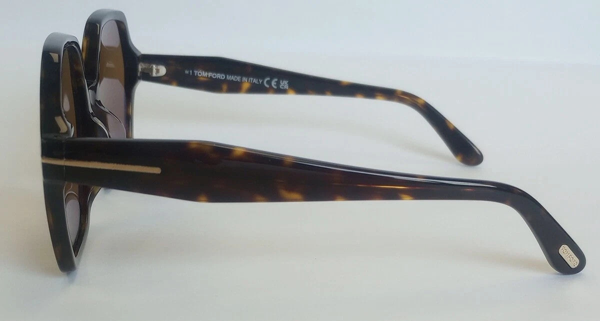 NEW Tom Ford FT1032-F ROMY 52E Sunglasses 56-19-140 DARK HAVANA CH244