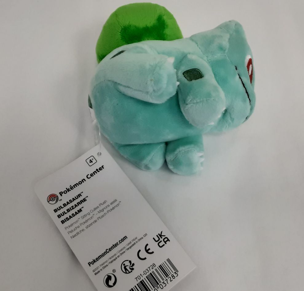 Pokemon Center Bulbasaur sitting cuties Plush 5 ½ In. New , sealed  DR14