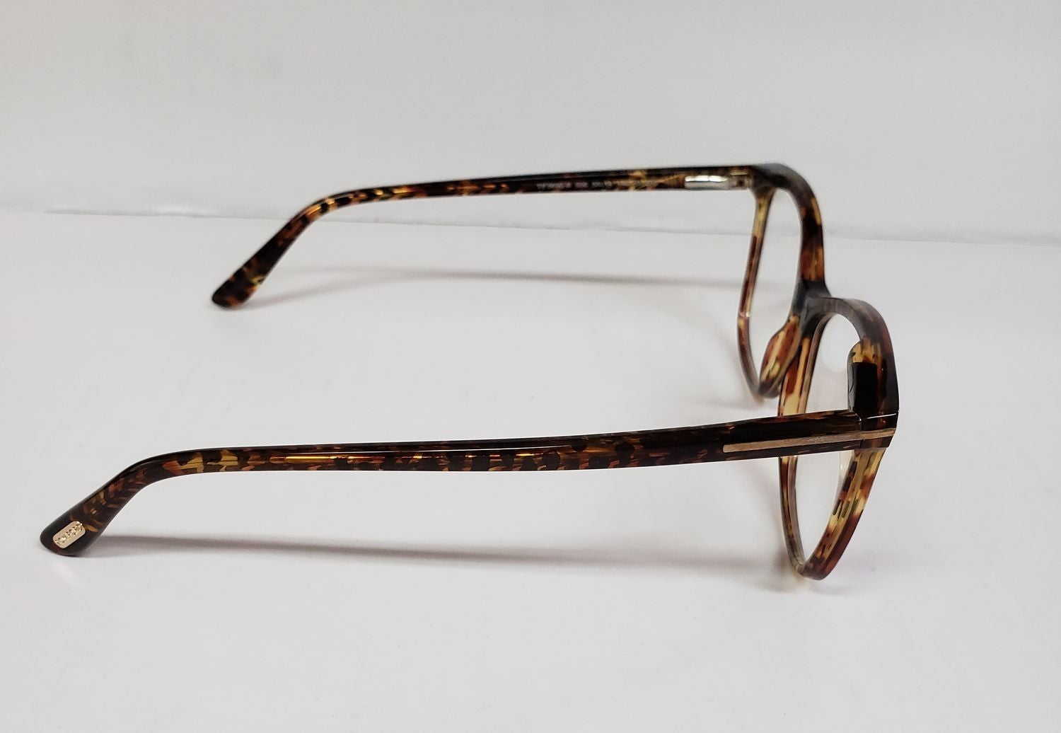 New Tom Ford TF 5690-B 056 Tortoise Clip-on Eyeglasses Frame DA13a/25