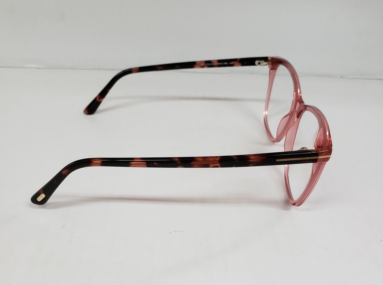 TOM FORD TF 5762 B 074 TRANSPARENT PINK AUTHENTIC EYEGLASSES FRAMES DD8a/23
